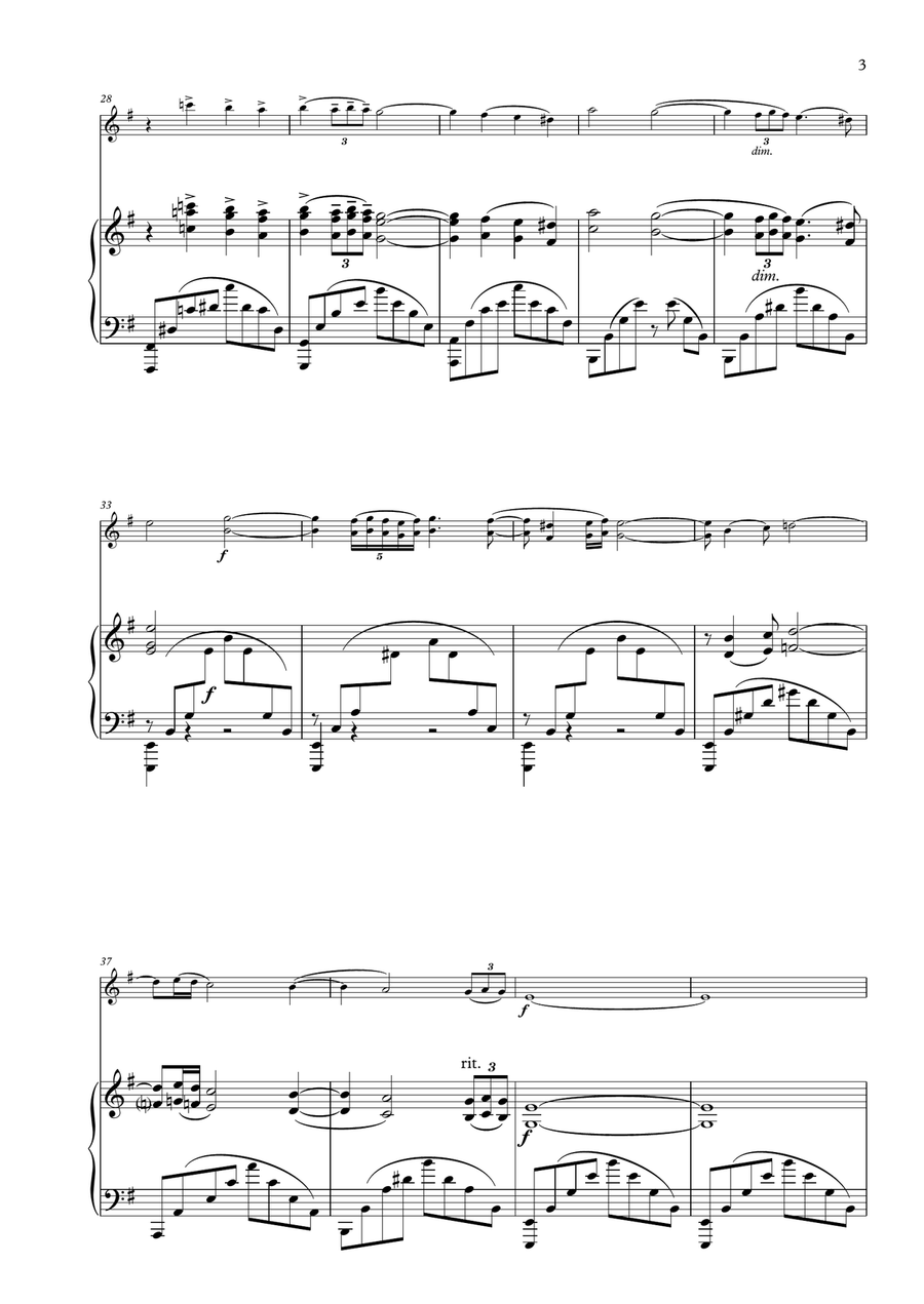 Elegie, Op. 3 Violin Solo scores gallery preview page 3