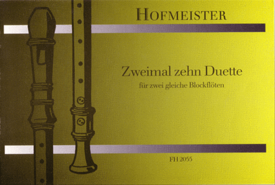Zweimal 10 Duette Recorder scores gallery preview page 1
