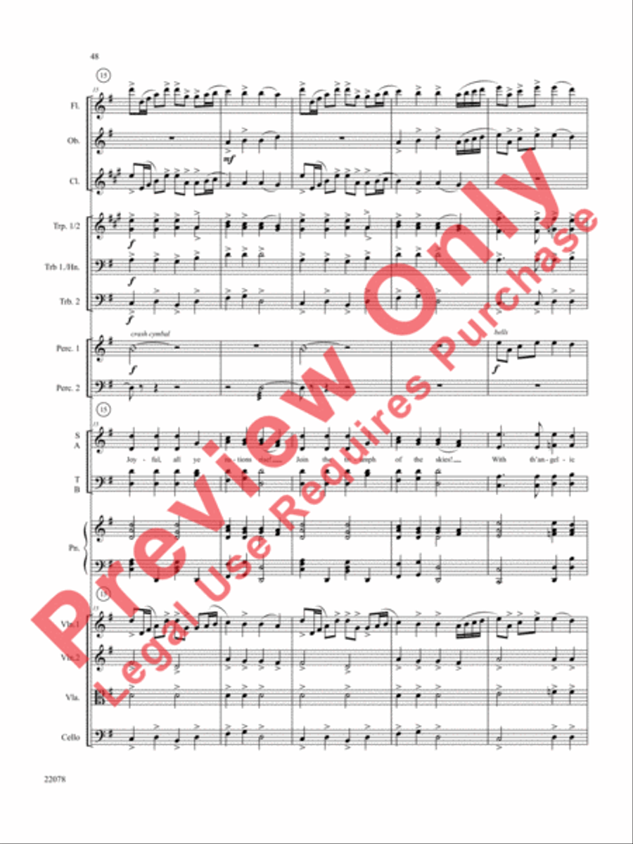 A Christmas Carol (Instrumental Parts) Choir scores gallery preview page 49