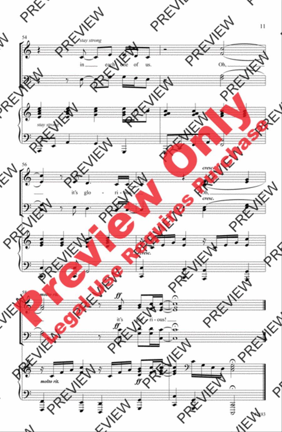 Glorious 4-Part scores gallery preview page 11