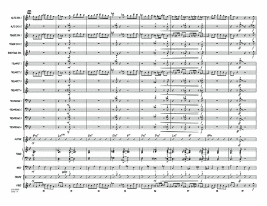 Celia - Conductor Score (Full Score) Jazz Ensemble scores gallery preview page 6
