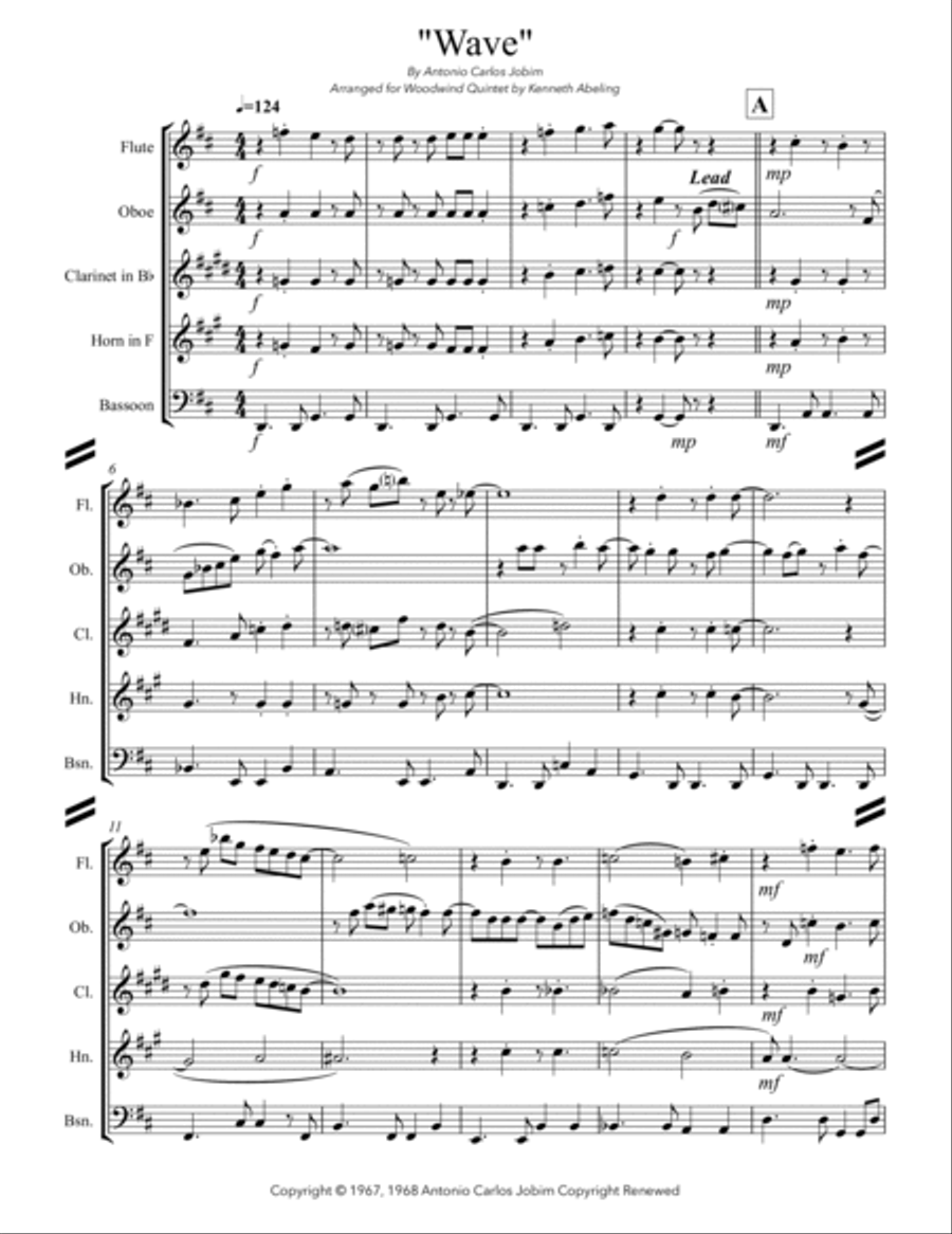 Wave Woodwind Quintet scores gallery preview page 2