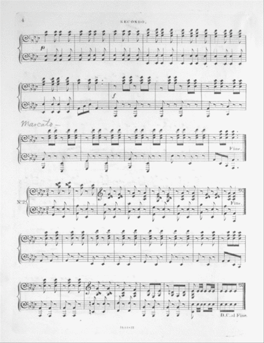 La Sonne. Annie's Quadrilles Piano Duet scores gallery preview page 4