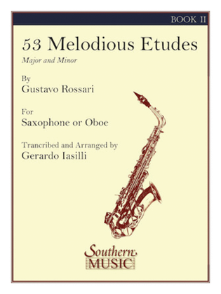 Book cover for 53 Melodious Etudes, Book 2