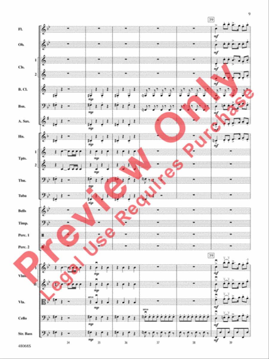 Themes from March Slav Full Orchestra scores gallery preview page 10