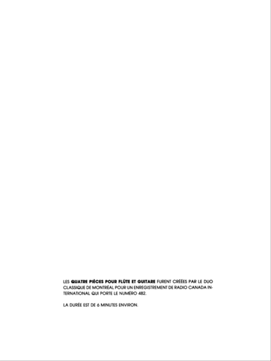 Quatro Intermezzi per Flauto e Chitarra Flute scores gallery preview page 2