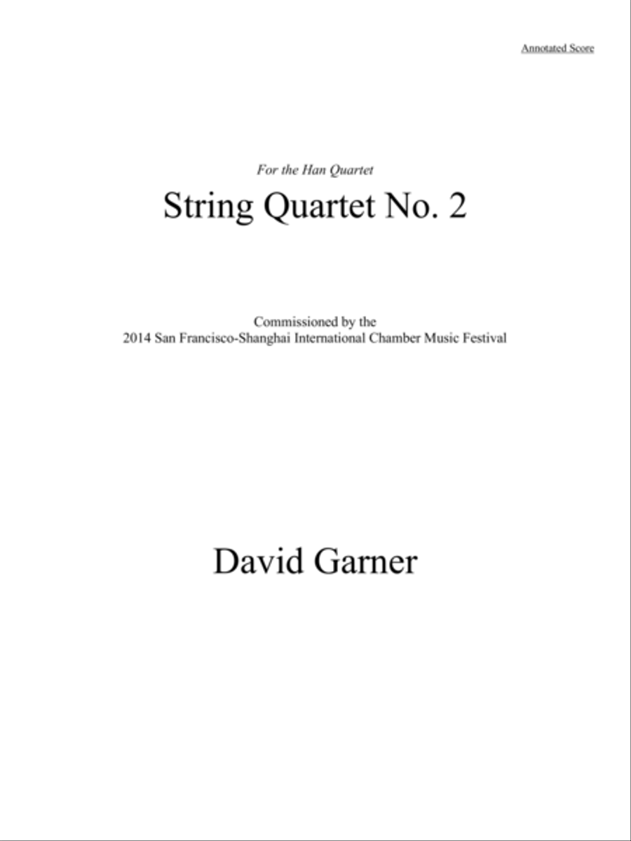 String Quartet No. 2 String Quartet scores gallery preview page 1