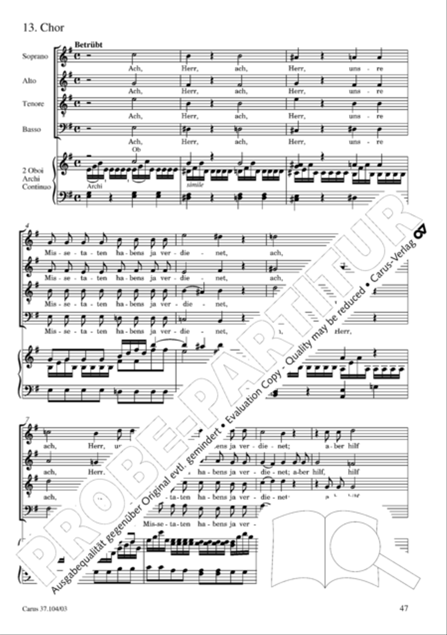 Ein Lammlein geht und tragt die Schuld 4-Part scores gallery preview page 48