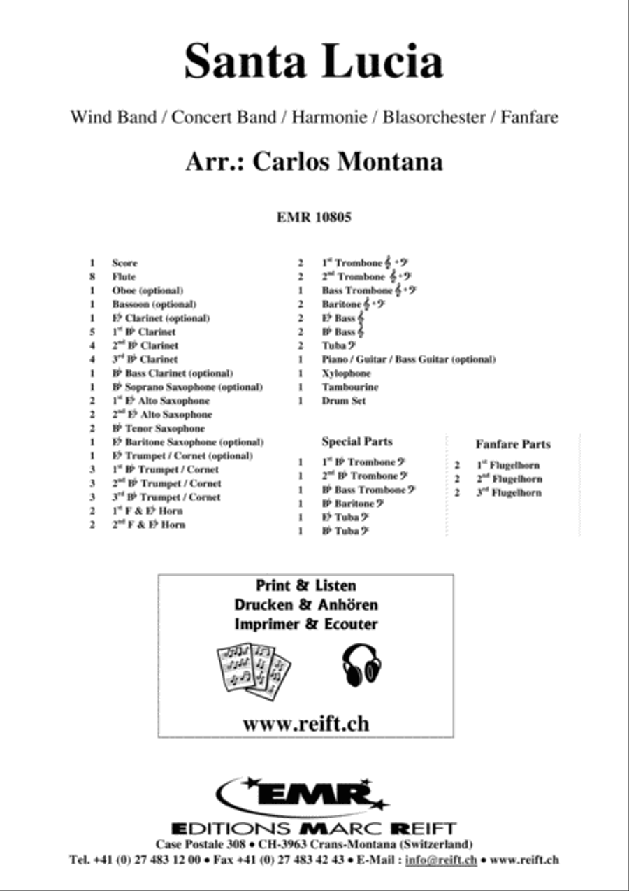 Santa Lucia Concert Band scores gallery preview page 2