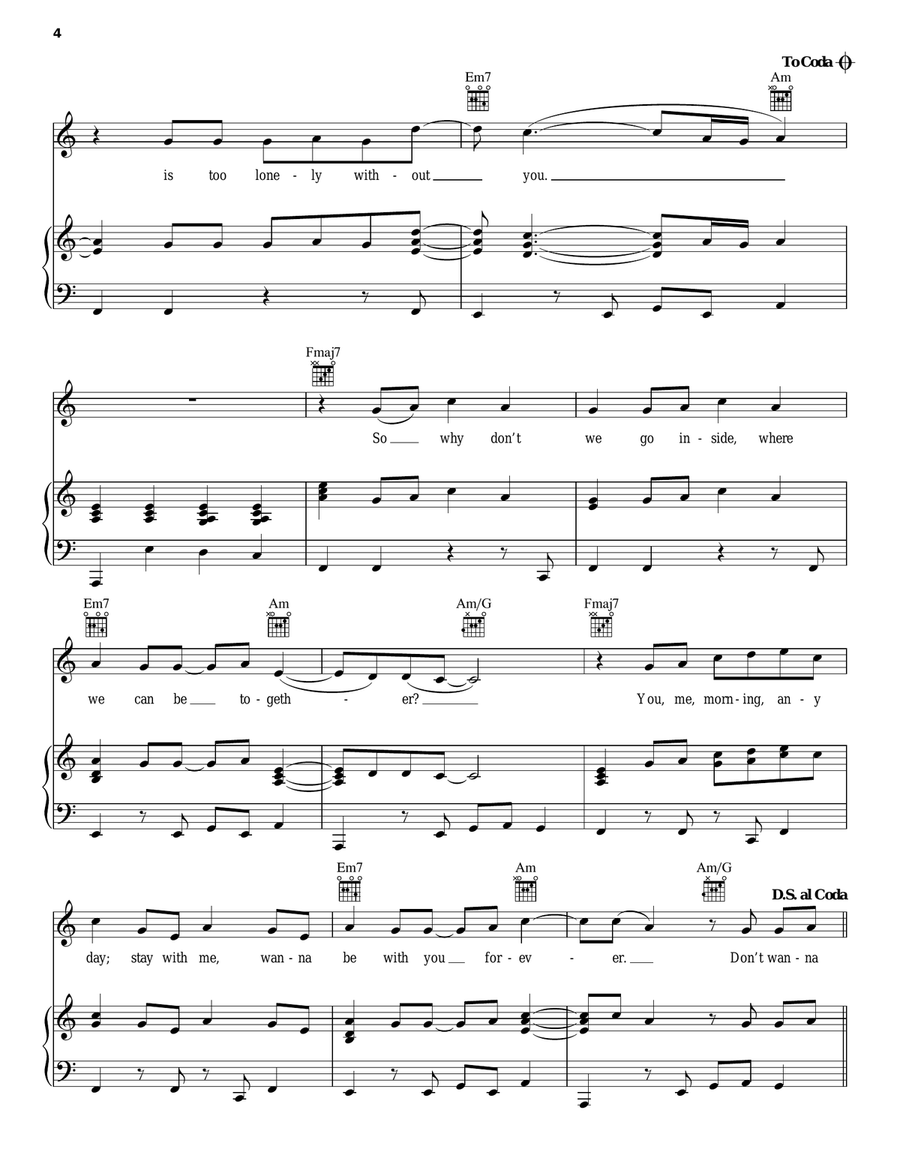 This Bed Piano, Vocal, Guitar scores gallery preview page 4