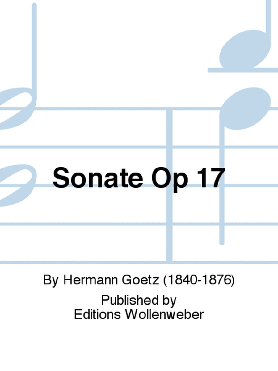 Sonate Op 17