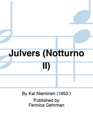 Julvers (Notturno II)
