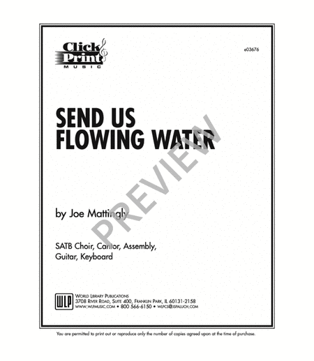 Send Us Flowing Water