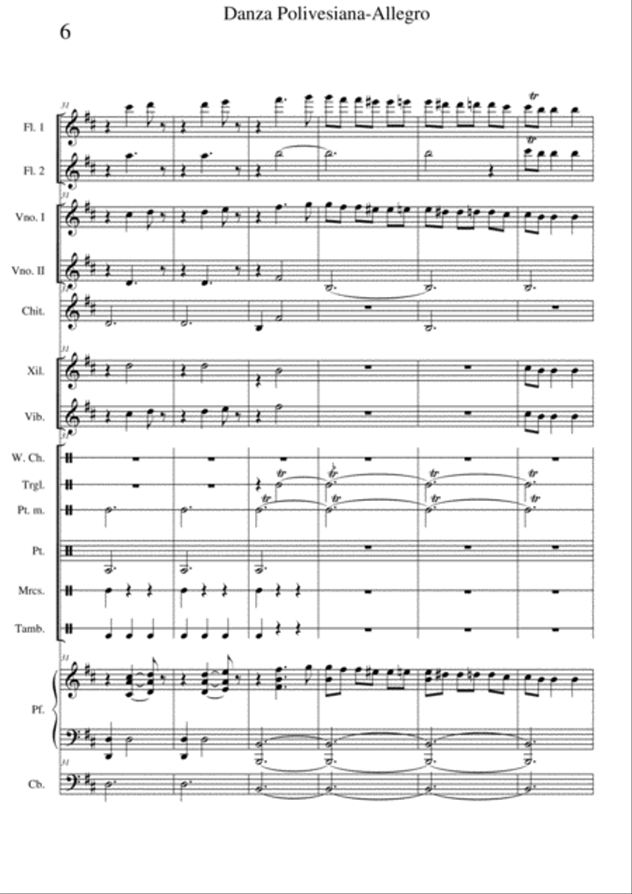 Polovtsian Dance (from Prince Igor). Allegro Large Ensemble scores gallery preview page 6