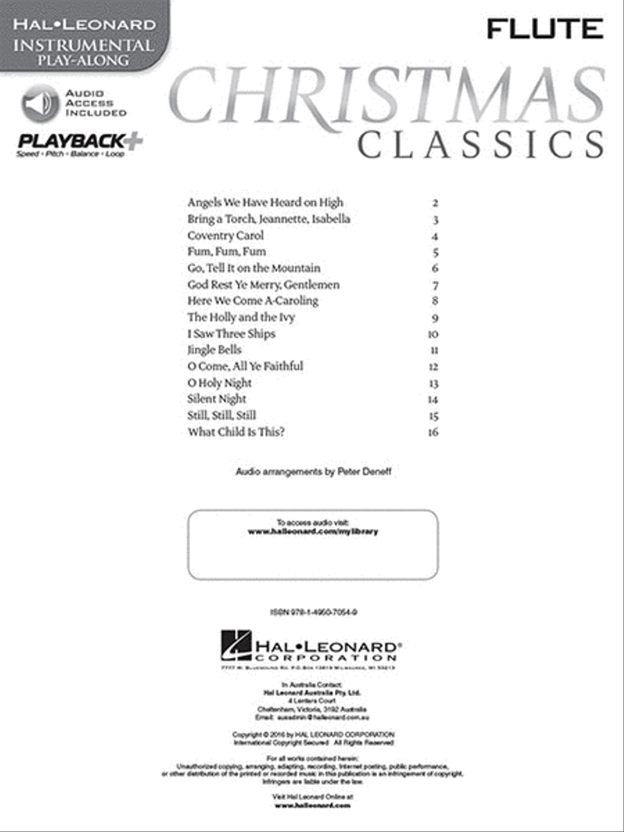 Christmas Classics for Flute Flute Solo scores gallery preview page 2