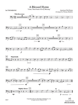 A Blessed Hymn: 3rd Trombone