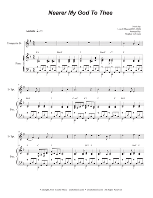 Nearer My God To Thee (Bb-Trumpet solo and Piano)