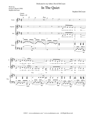 Book cover for In The Quiet (SATB Alternate)