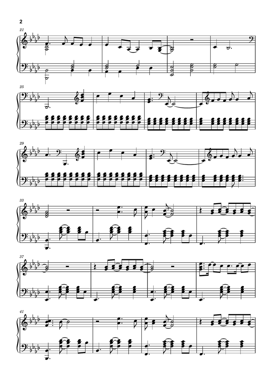 Wasting My Young Years Wasting My Young Years Piano Solo scores gallery preview page 2