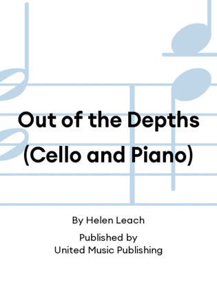 Book cover for Out of the Depths (Cello and Piano)