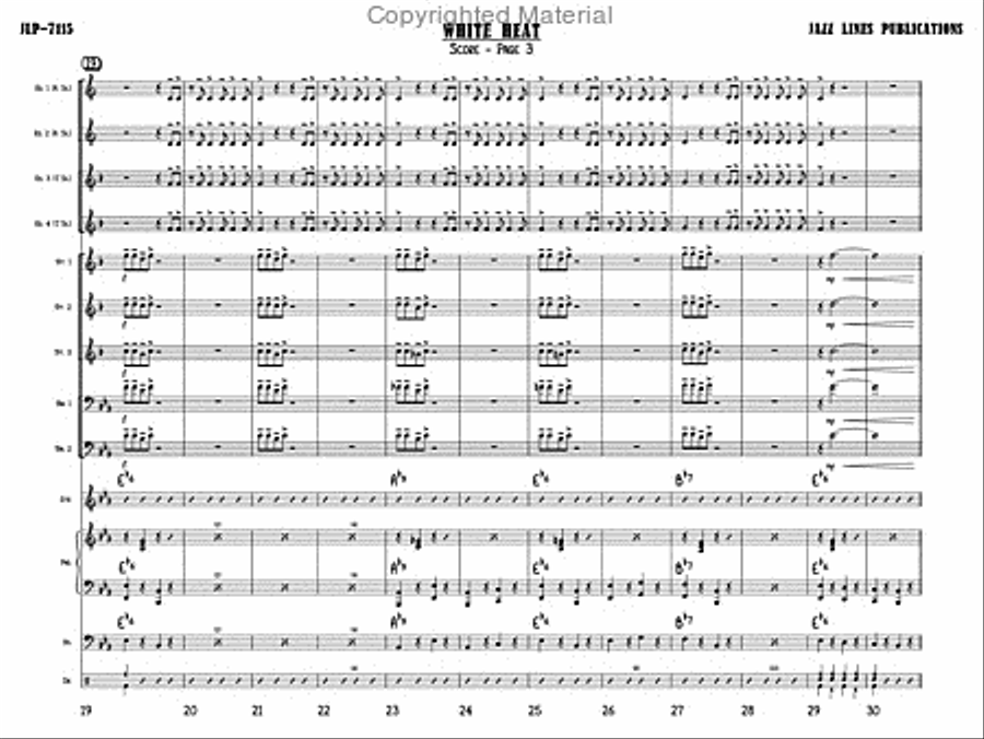 White Heat Big Band scores gallery preview page 6