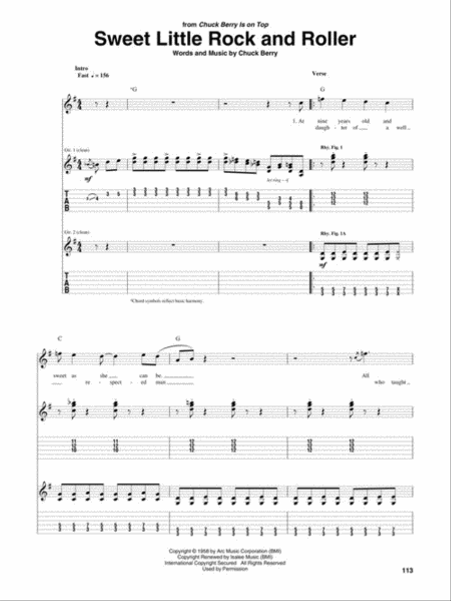 Chuck Berry Chuck Berry Electric Guitar scores gallery preview page 8