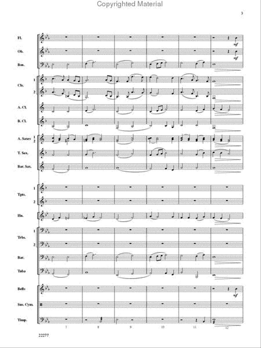 A Scottish Ballade Concert Band scores gallery preview page 3