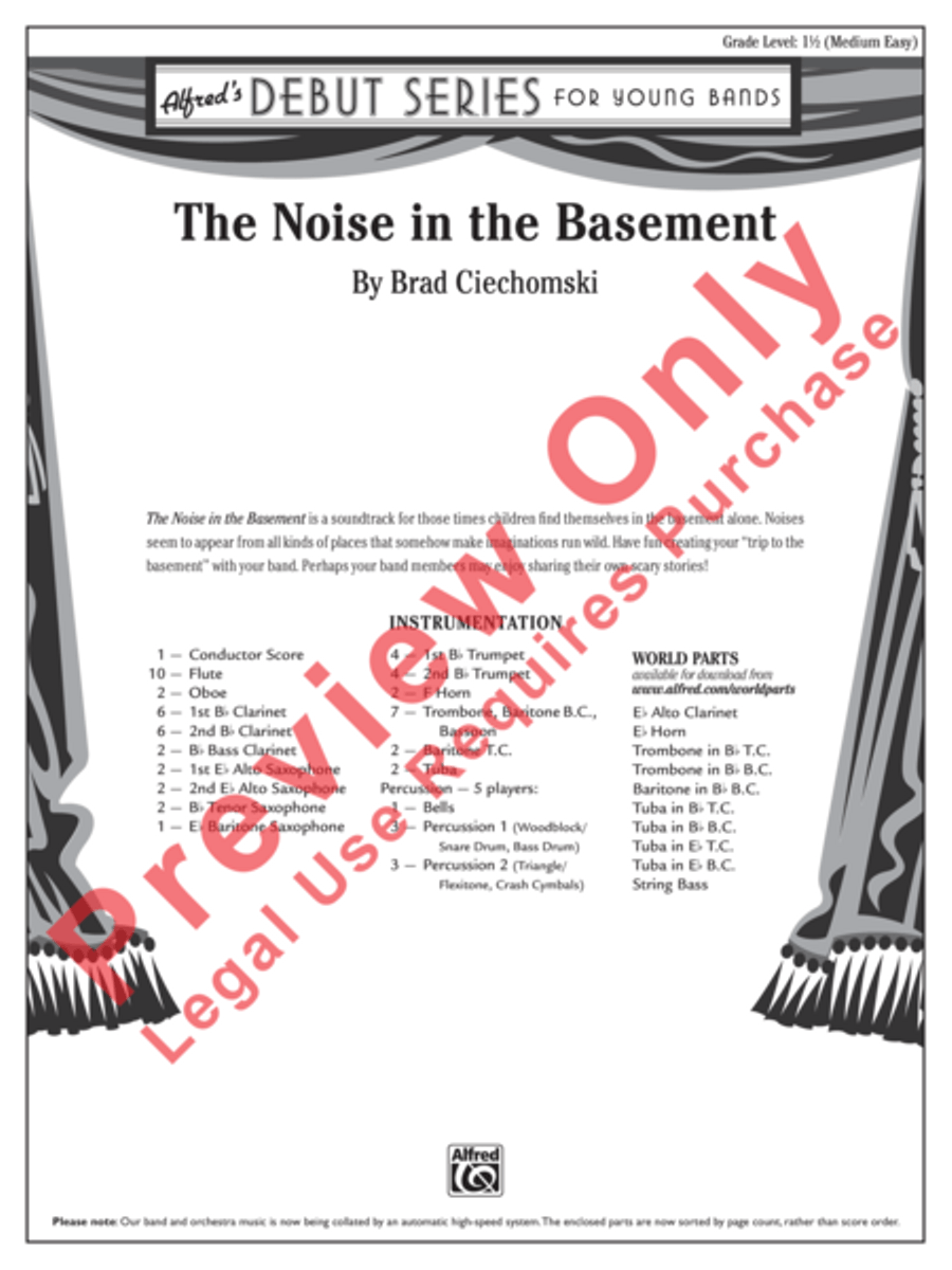 The Noise in the Basement Concert Band scores gallery preview page 2