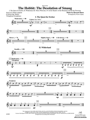 The Hobbit: The Desolation of Smaug, Suite from: Mallets