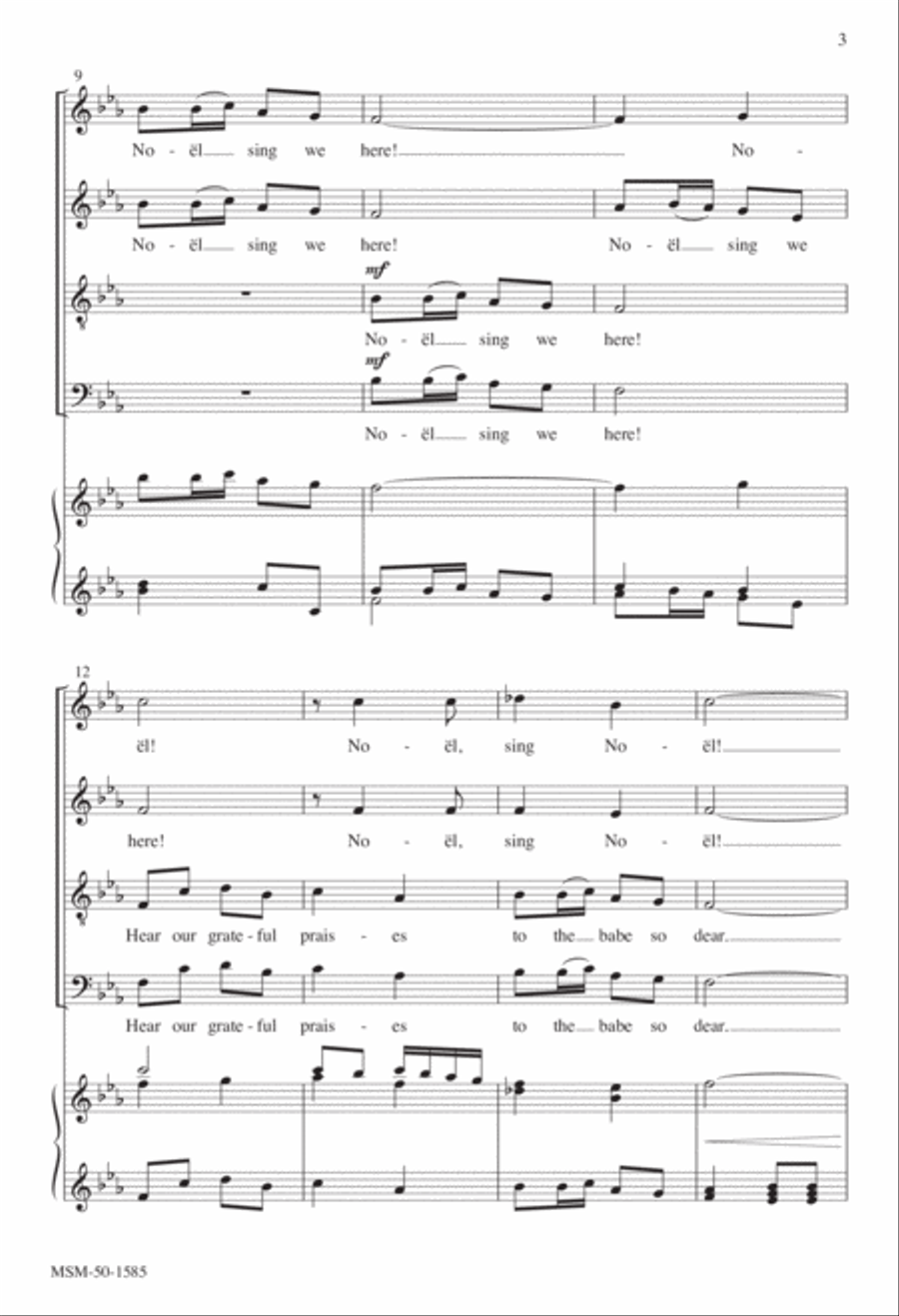 Sing We Now of Christmas 4-Part scores gallery preview page 3