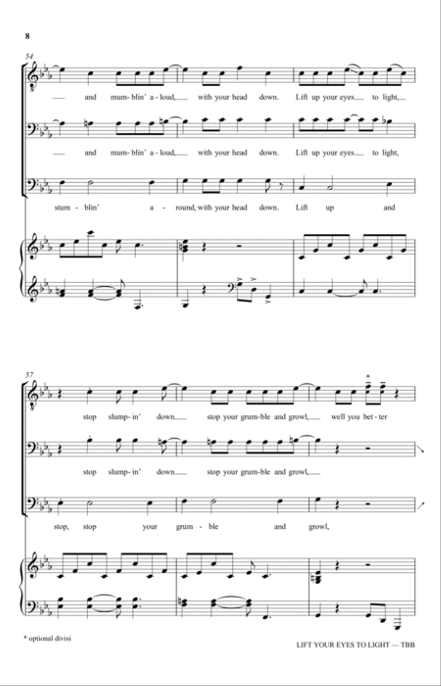 Lift Your Eyes To Light Lift Your Eyes To Light 3-Part scores gallery preview page 8