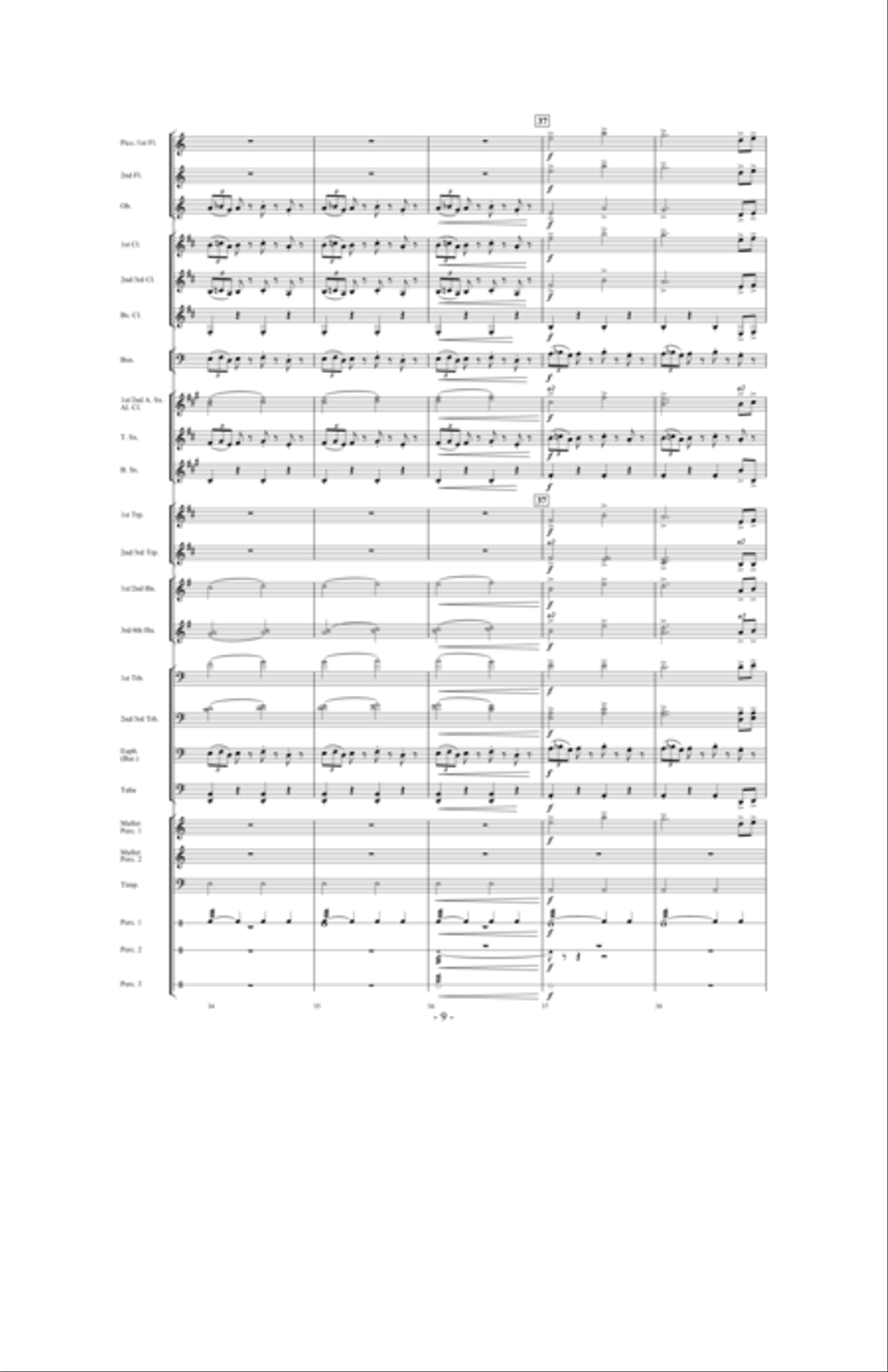 In Pursuit of Troy Concert Band scores gallery preview page 7