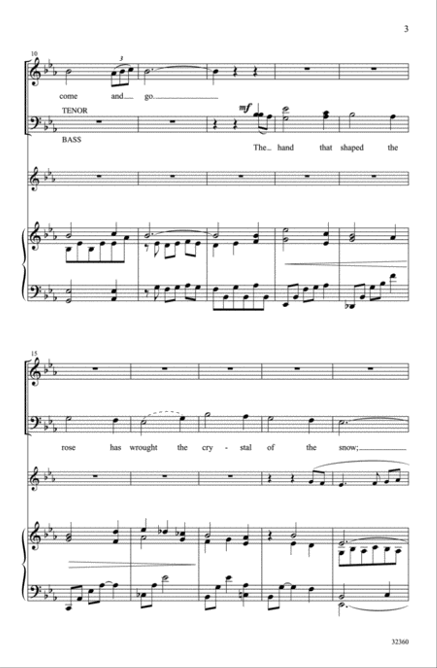 All Beautiful the March of Days 4-Part scores gallery preview page 3