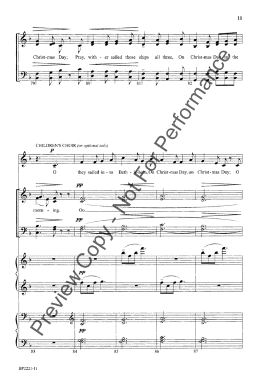 I Saw Three Ships - Hudson 4-Part scores gallery preview page 12
