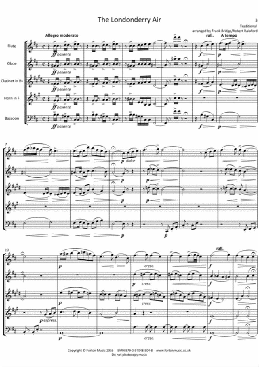 The Londonderry Air Bassoon scores gallery preview page 3