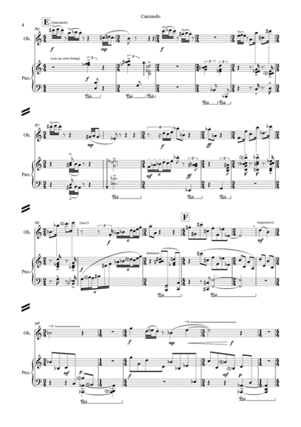 CANTANDO for oboe and piano