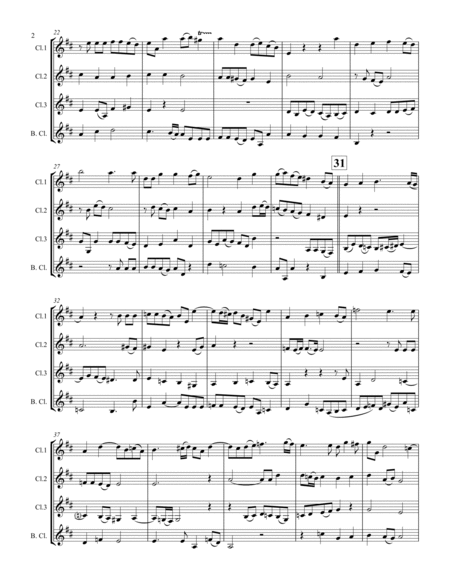 Handel – Six Fugues by George Frideric Handel (for Clarinet Quartet) image number null