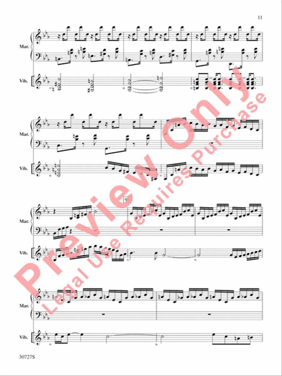 The Gershwin Mallet Collection Percussion scores gallery preview page 12