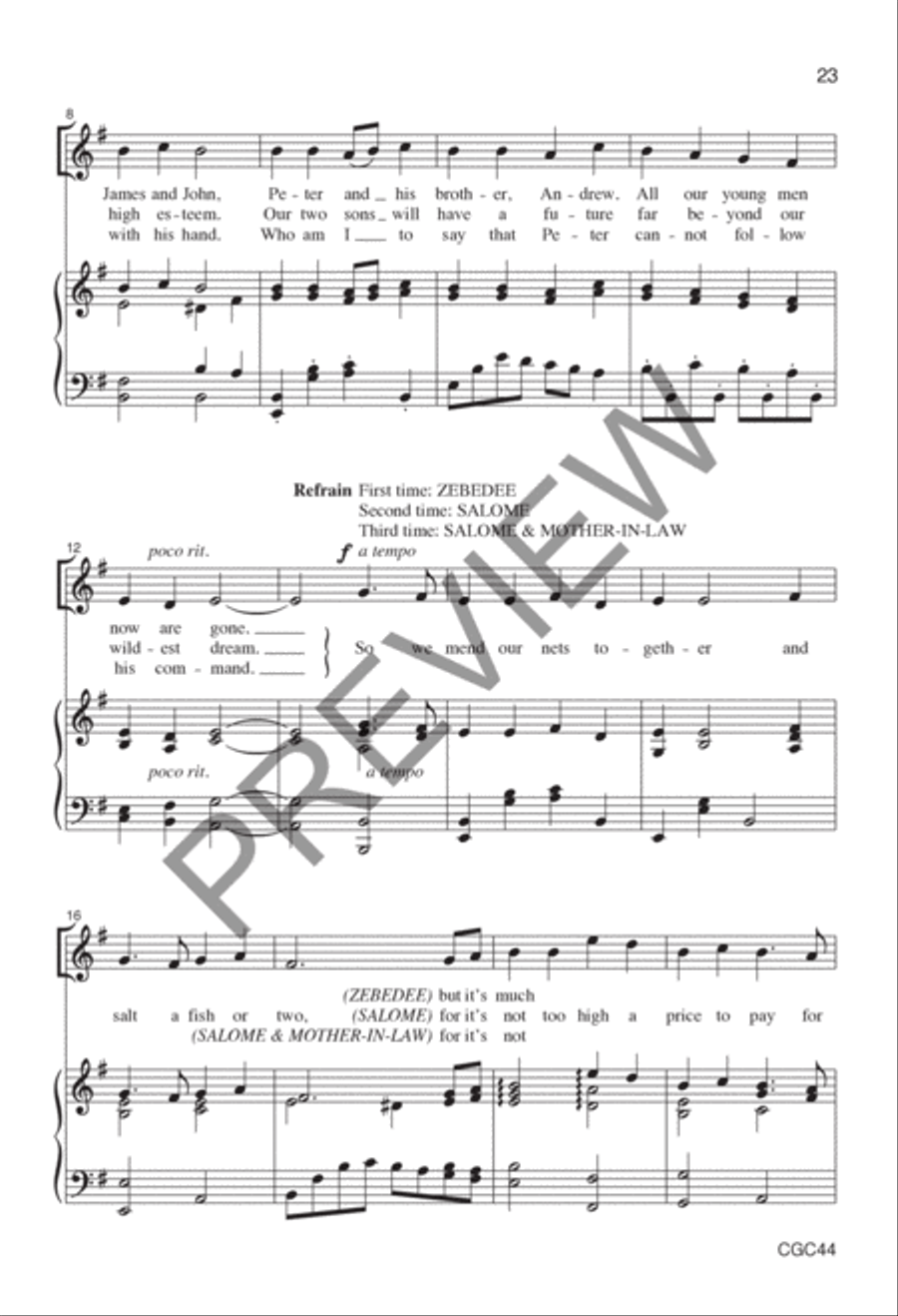 By the Sea Preview Kit (Score & CD) Choir scores gallery preview page 16