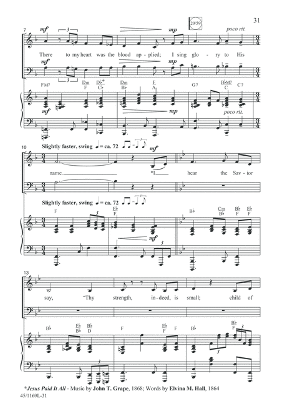 Simply Southern Gospel 3-Part scores gallery preview page 31