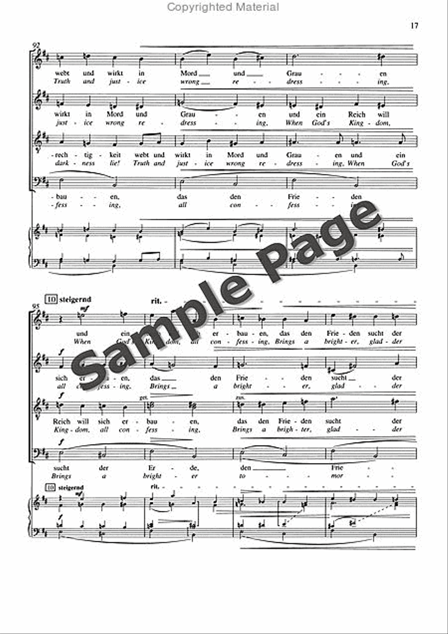 Friede auf Erden, Op. 13 Divisi scores gallery preview page 18