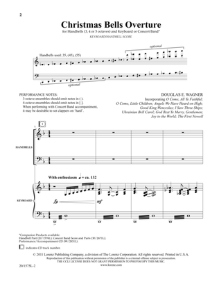 Christmas Bells Overture - Kybd/HB Score
