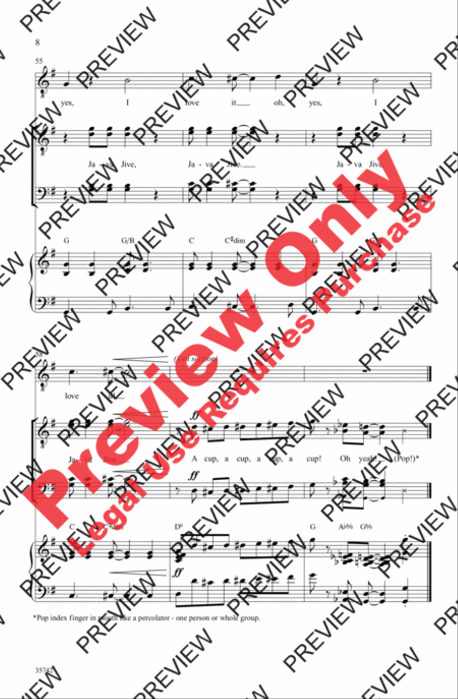 Java Jive Men's Choir scores gallery preview page 8