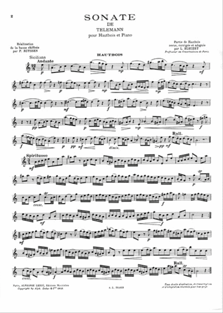 Sonata in A Minor Piano Accompaniment scores gallery preview page 2