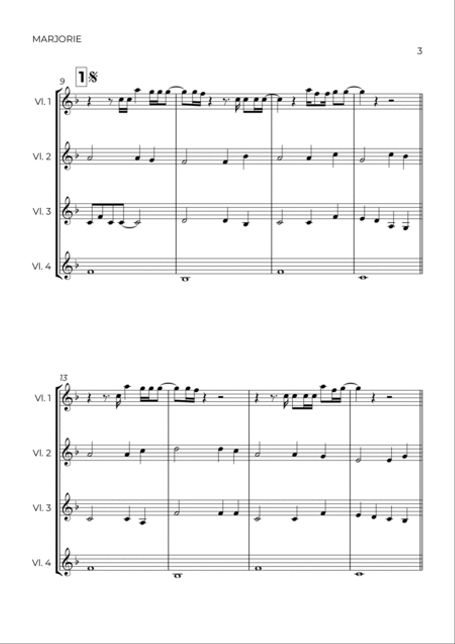Marjorie String Quartet scores gallery preview page 3