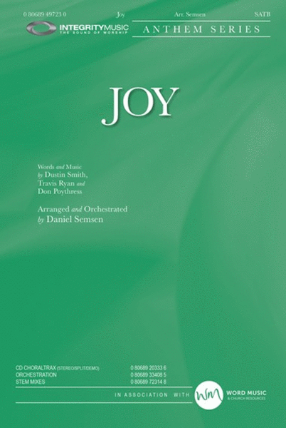 Joy - CD ChoralTrax