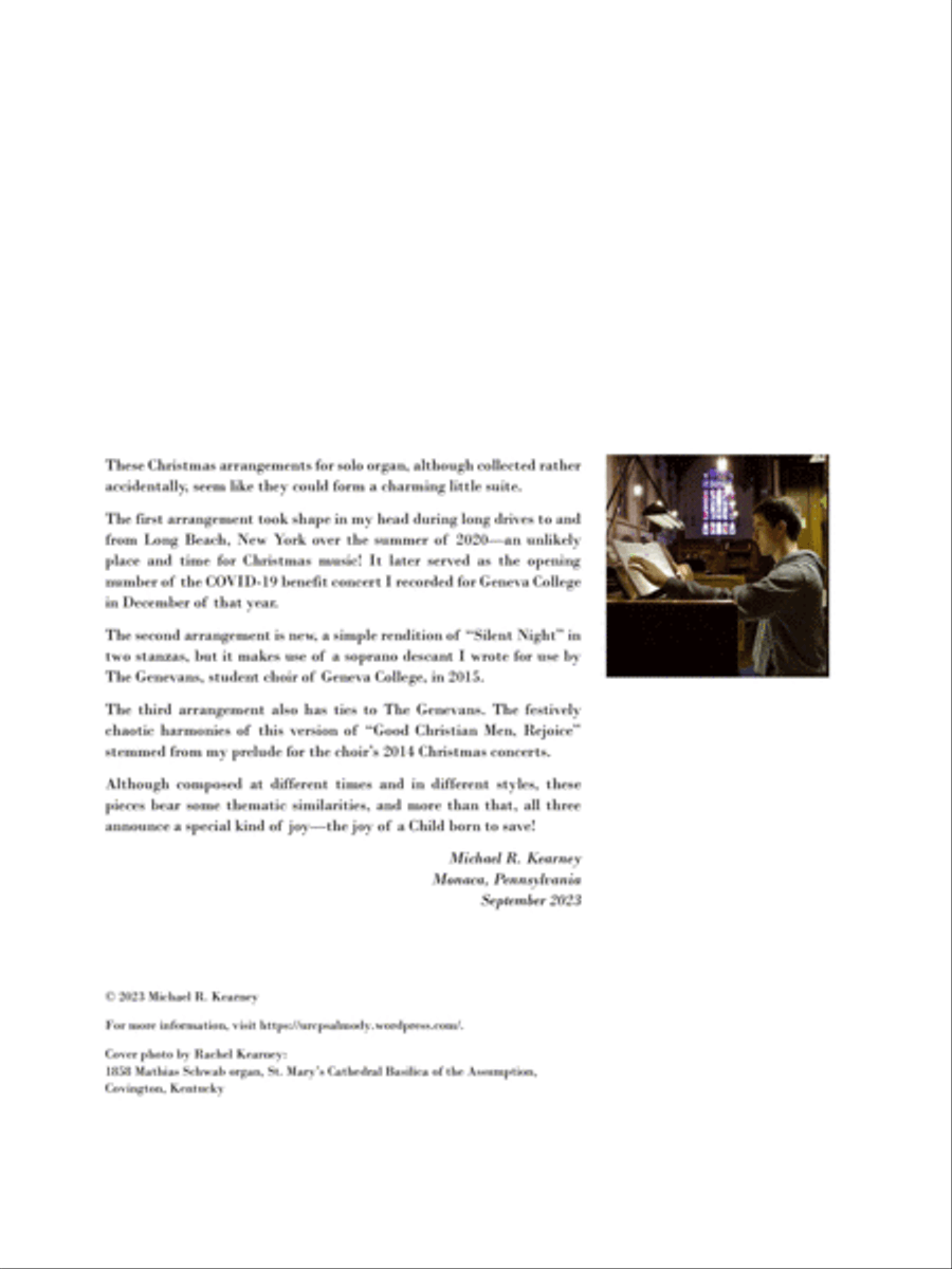 Kearney: Hymn Meditations, vol. 6 (Christmas): On This Day, Silent Night, Good Christian Men Organ Solo scores gallery preview page 2