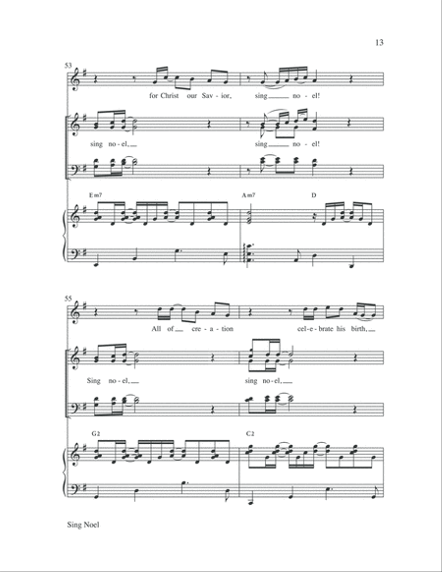 Sing Noel Sing Noel 4-Part scores gallery preview page 13