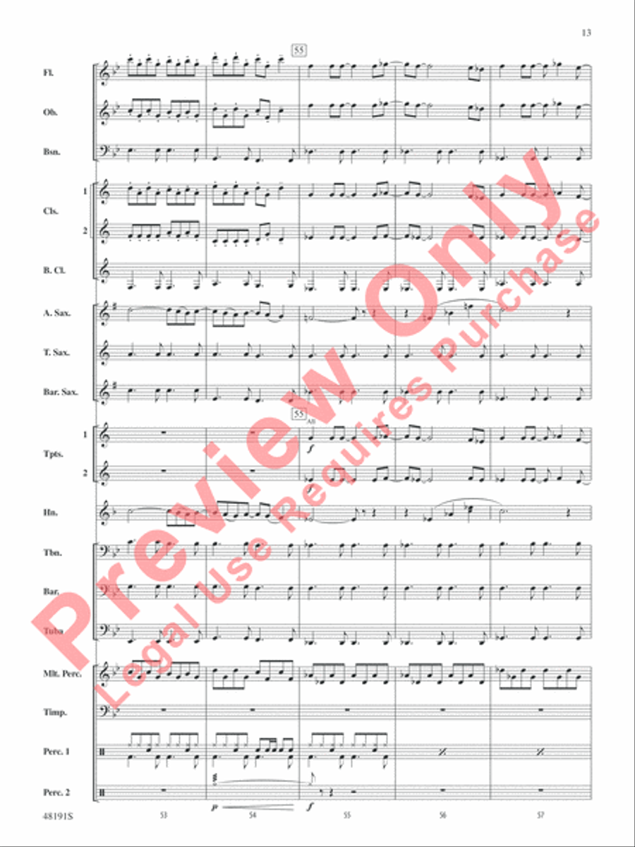 The Never Ending Story Concert Band scores gallery preview page 14