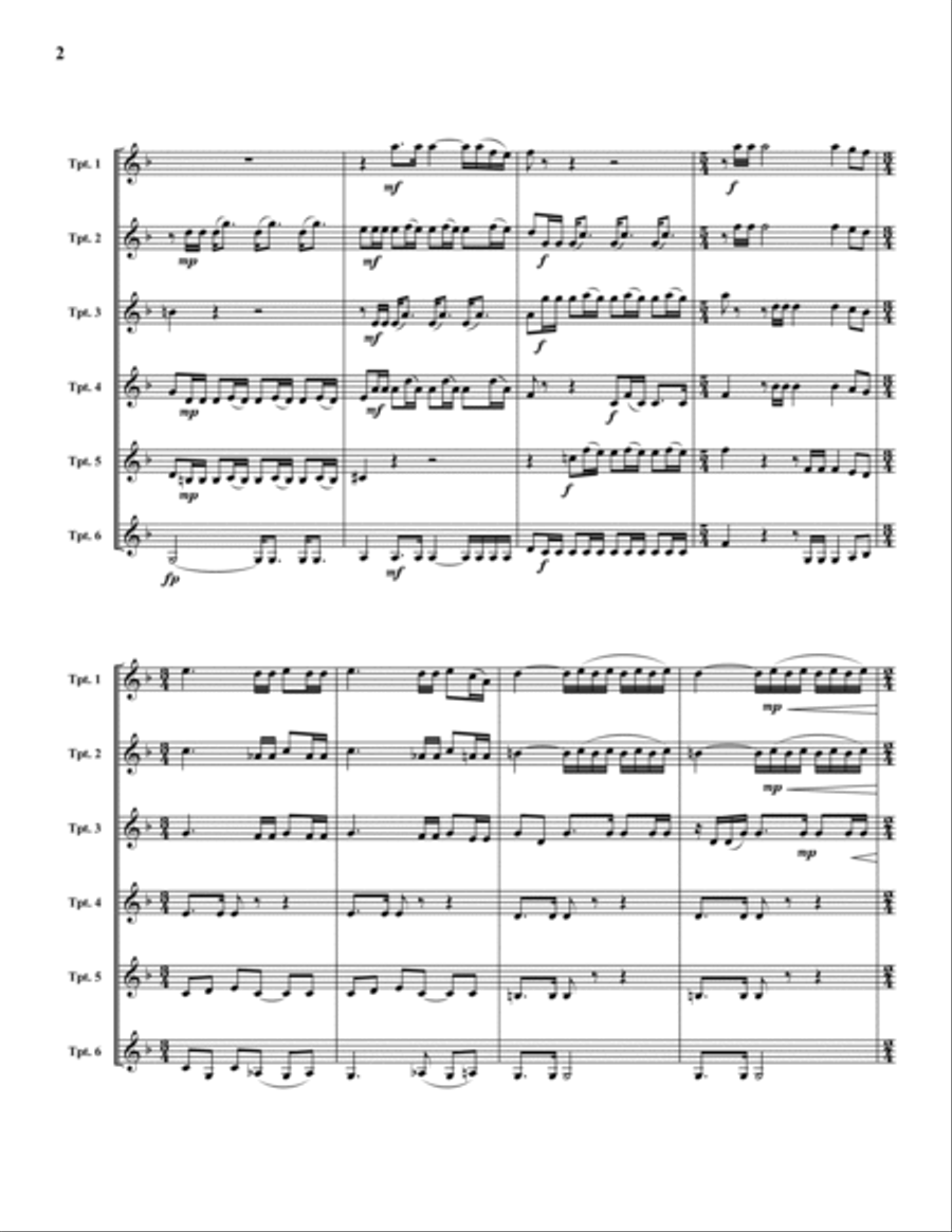 Canadian Fanfare Large Ensemble scores gallery preview page 2